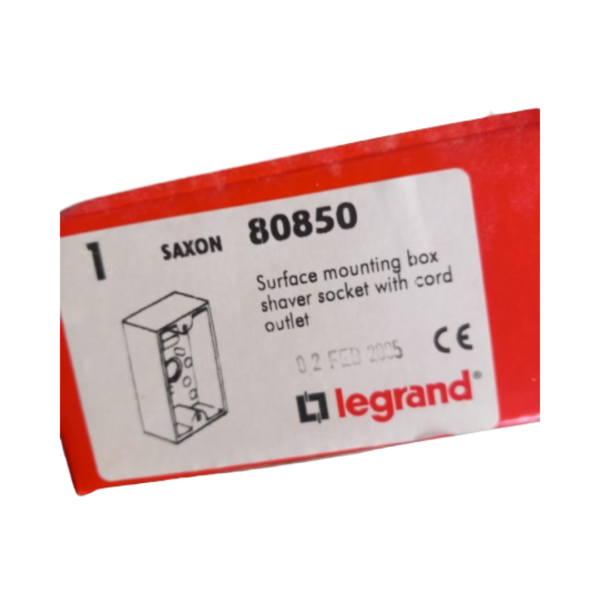 Legend Surface Shaver Socket Back Box 1x1